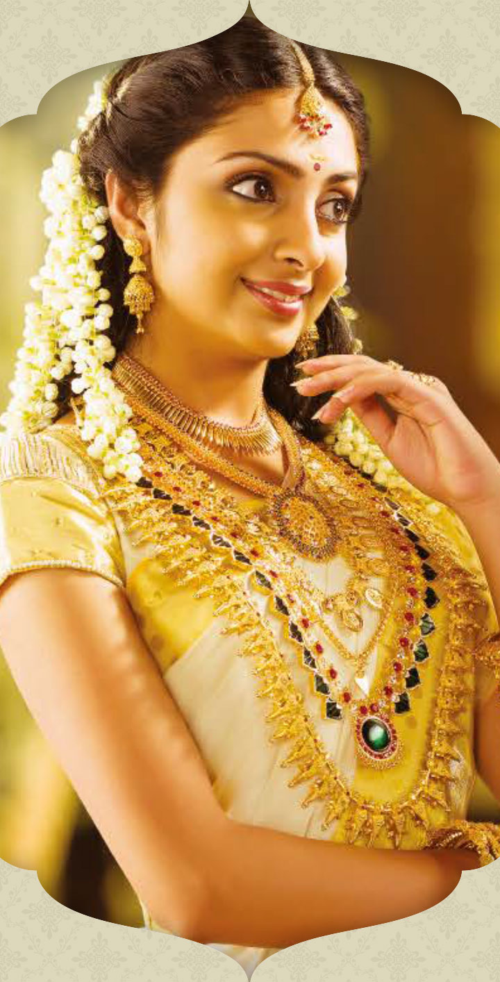 Gold Lakshmi manga Kerala style necklace – House of Jhumkas