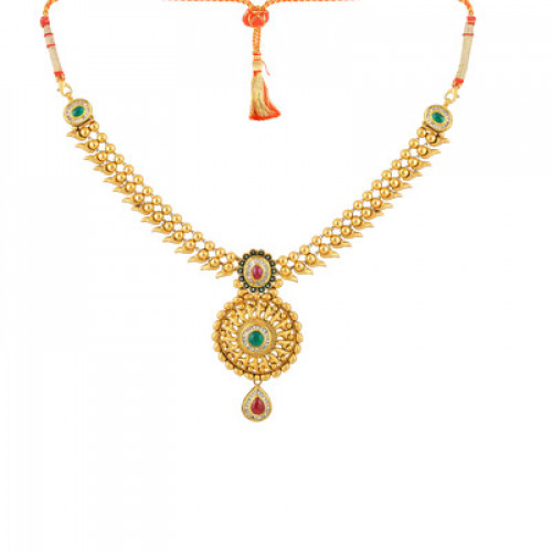 Ethnix 22 KT Gold Studded  Necklace AHDAAAAAABVT