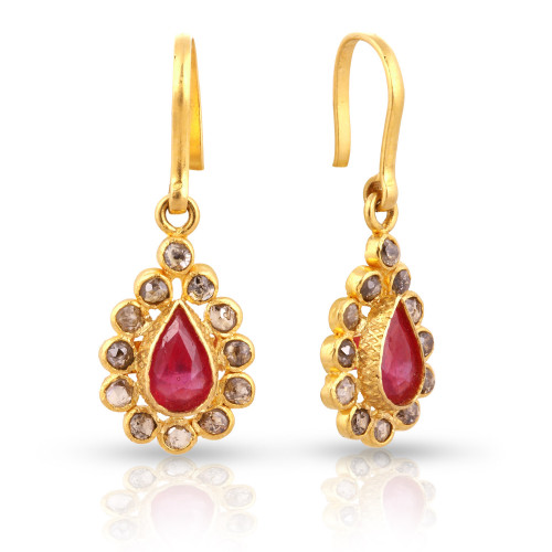 ERA Uncut Diamond Gold Earring ANDAAAAAATRL