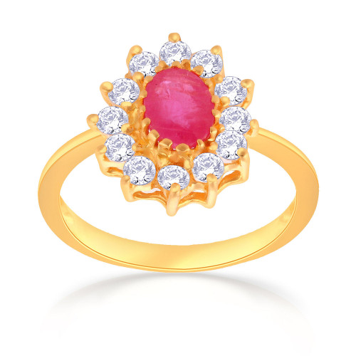 Precia Gemstone Studded Casual Gold Ring ANDAAAAABDRN