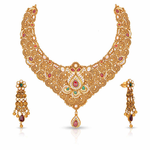 Malabar Gold Necklace Set ANDTVTALI