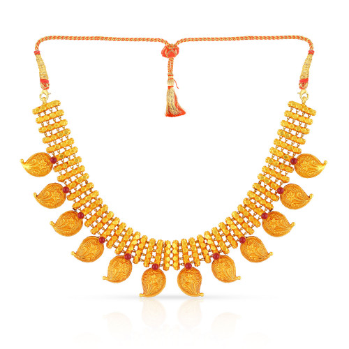 Divine 22 KT Gold Studded  Necklace BLRAAAABLAKR