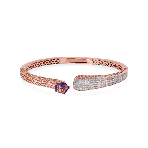 Caliesta Gold Oval Bangle BNDZL45836