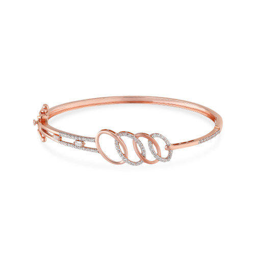 Caliesta Gold Oval Bangle BNDZL45841