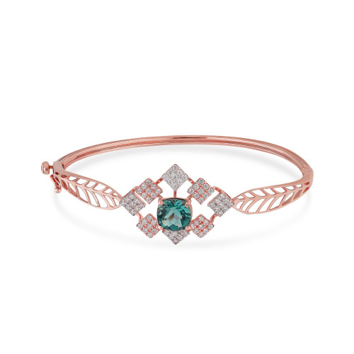 Caliesta Gold Oval Bangle BNDZL46066