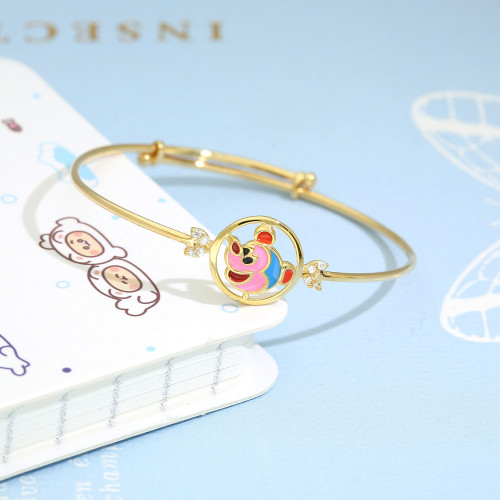 Starlet Gold Oval Bangle BNDZL46204
