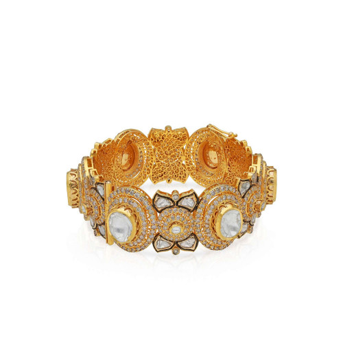 Viraz Gemstones Gold Bangle BNFTP11137