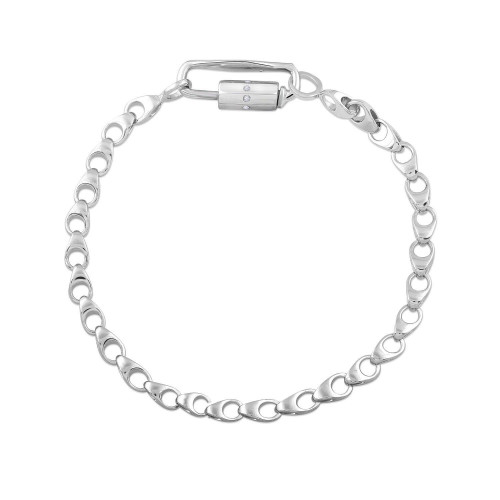 Mine Platinum Diamond Studded Bracelet For Men BNJBCBR736