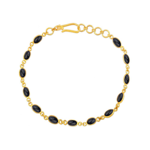 Precia Gemstone Studded Loose Gold Bracelet BRSNGGM003
