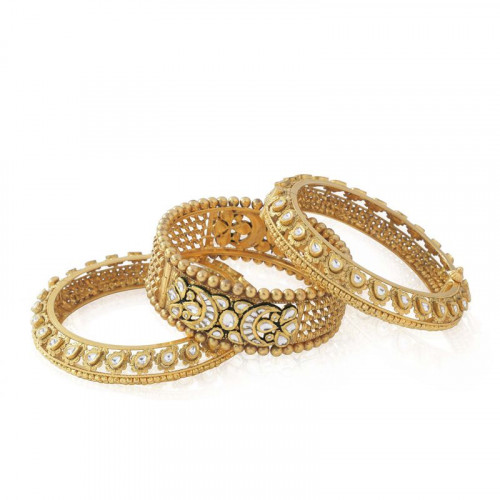 Sparkling Bride Gold Bangle Set BSBAETB6A002_3