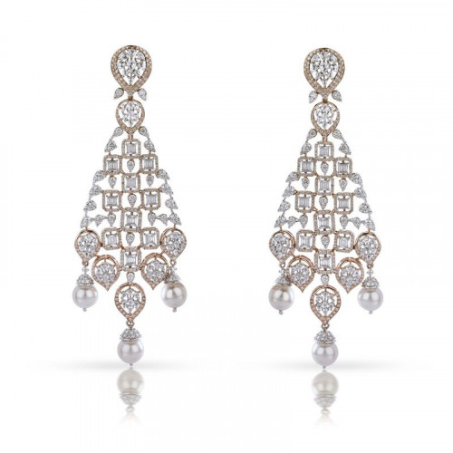 British Raj Mine Diamond Gold Earring CH663ER