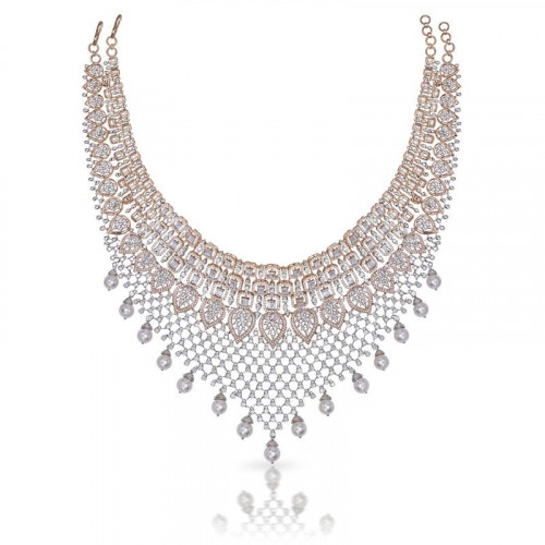 British Raj Mine Diamond Gold Necklace CH663N
