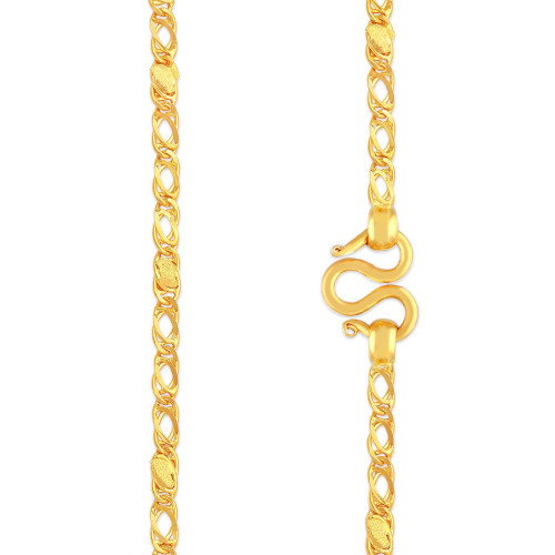 Malabar 22 KT Gold Studded Handcrafted Chain CHICHCOB0010