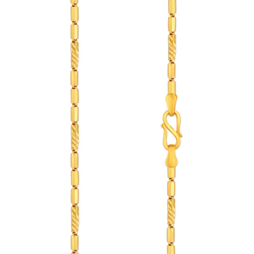 Malabar 22 KT Gold Studded Handcrafted Chain CHICHCOB0026