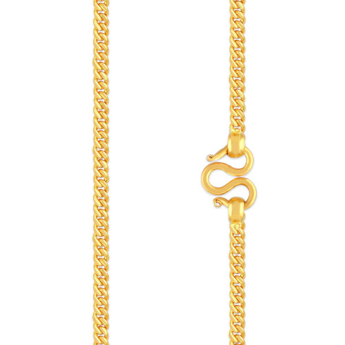 Malabar 22 KT Gold Machine Made Chain CHNOMMA055