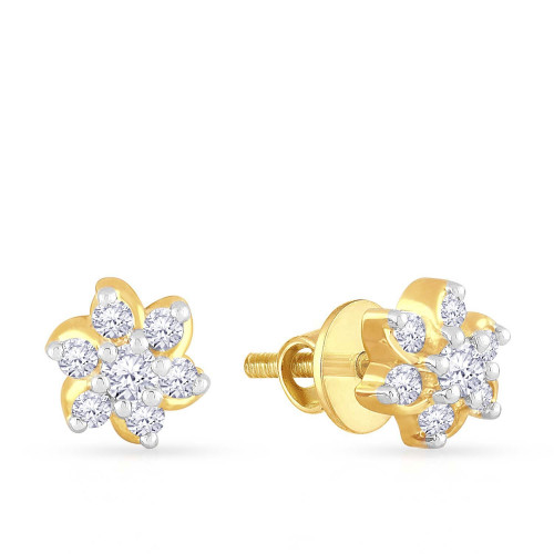 Mine Diamond Studded Studs Gold Earring E59845A