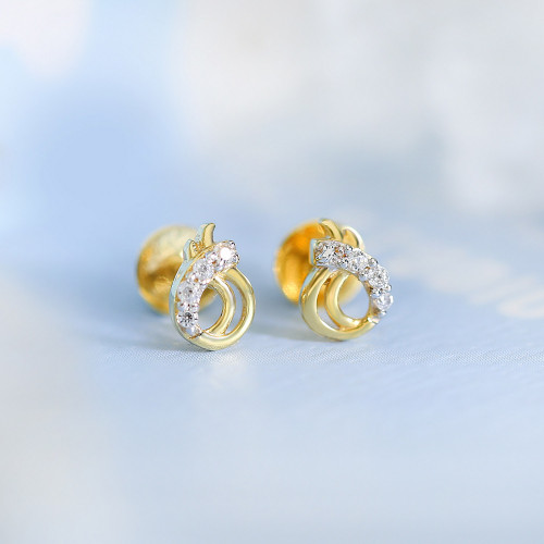 Starlet Gold Studs Earring ERDZL30242