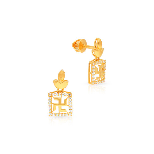 Malabar Gold Studs Earring ERDZL43675