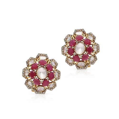Viraaz Uncut Diamond Earring ERFTP47341