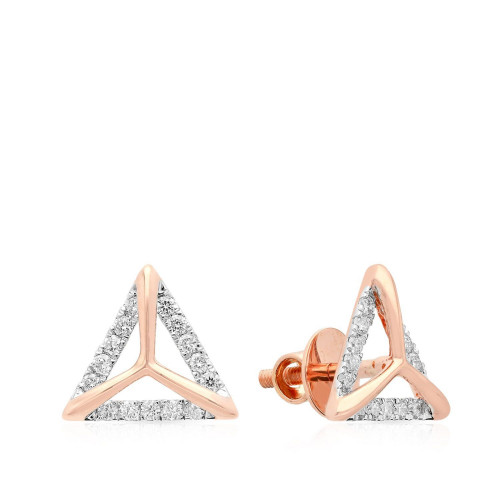 Mine Diamond Studded Gold Studs Earring ERGEN11213