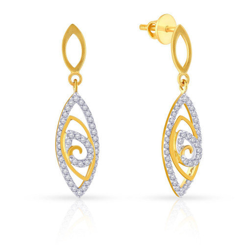 Mine Diamond Studded Gold Earring ERGEN12476