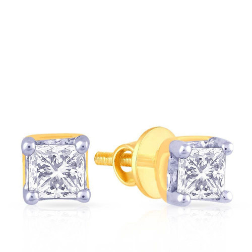 Mine Diamond Studded Gold Studs Earring ERGEN12717
