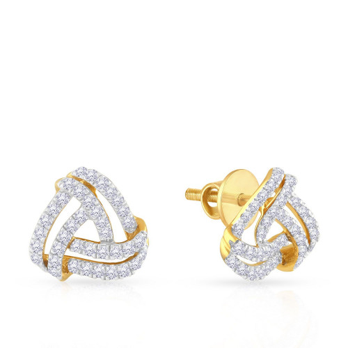 Mine Diamond Studded Gold Studs Earring ERGEN13925