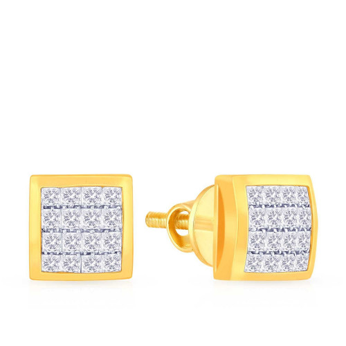 Mine Diamond Studded Gold Studs Earring ERGEN15222