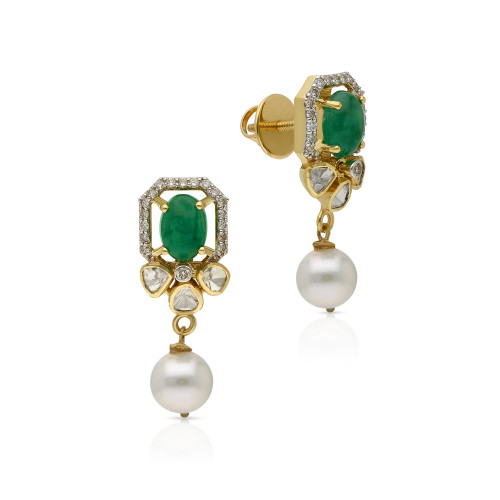 Viraaz Uncut Diamond Earring ERNKFTP47081