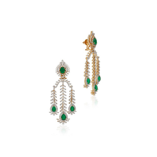 Mine Diamonds Gold Earring ERNKGEN15541