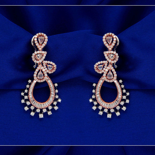 Mine Diamond Studded Gold Studs Earring ERPDALR10132