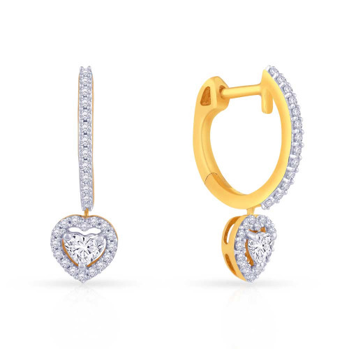 Mine Diamond Studded Hoops & Bali Gold Earring FJEFAB1509FB