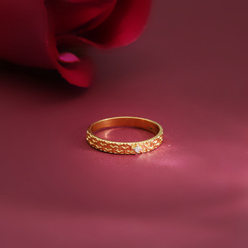 Malabar Gold Embossed Y Pattern Band