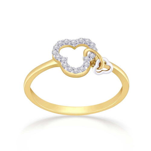 Mine Diamond Studded Gold Ring FRGEN12311