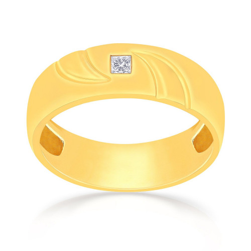 Mine Diamond Studded Gold Casual Ring FRGEN12976