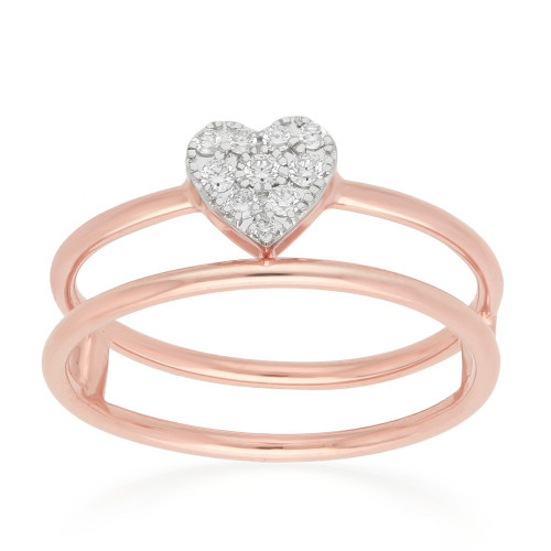 Mine Diamond Studded Gold Casual Ring FRGEN19426