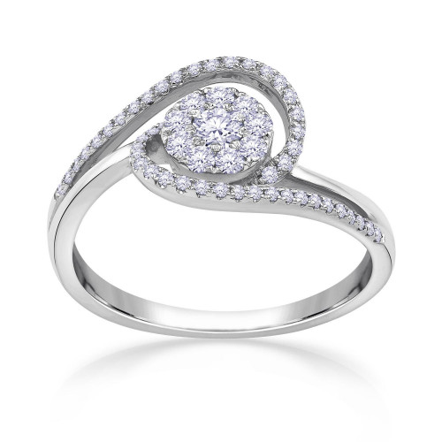 Mine Diamond Studded Gold Casual Ring FRHRM10350