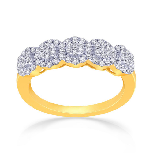 Mine Diamond Studded Gold Ring FRHRM10378