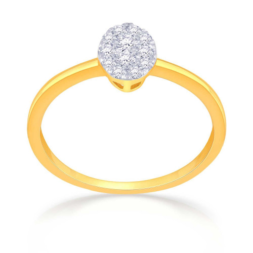 Mine Diamond Studded Gold Casual Ring FRHRM10487