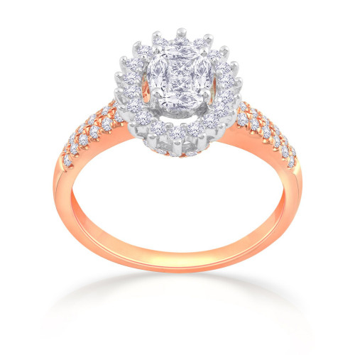 Mine Diamond Studded Gold Casual Ring FRHRM10821