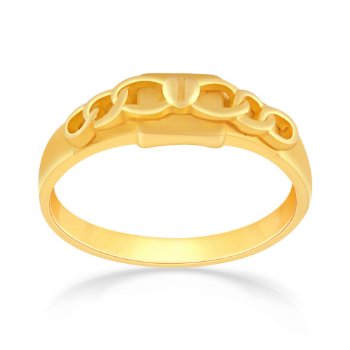 Malabar 22 KT Gold Studded Ring For Men FRNOSKY510