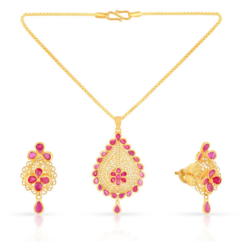 Precia Gold Pendant Set HBDPRPS016