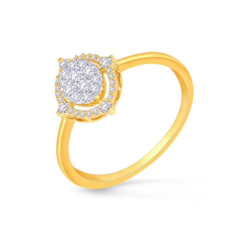 Mine Diamond Studded Casual Gold Ring HKRRGF0549IMB