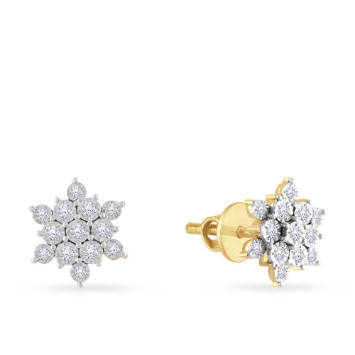 Mine Diamond Studded Studs Gold Earring JGEES12101ACA