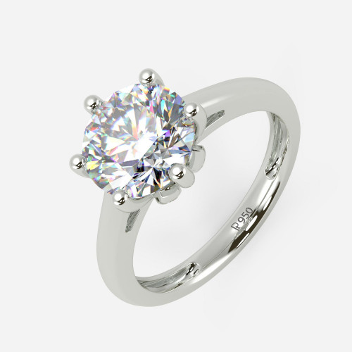 Mine Solitaire Platinum Ring Mount JRO070920P