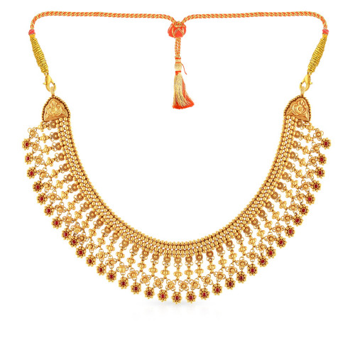 Divine 22 KT Gold Studded  Necklace KLTAAAAAPHEB