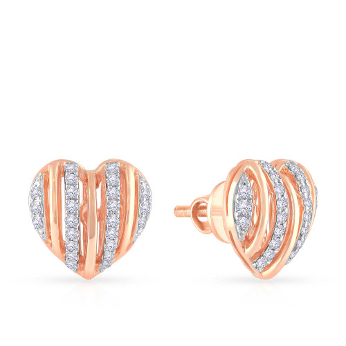 Mine Diamond Studded Studs Gold Earring MBER00133