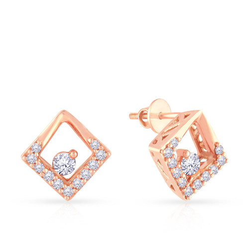 Mine Diamond Studded Studs Gold Earring MBER10034