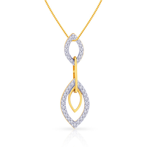 Mine Diamond Studded Casual Gold Pendant P651442
