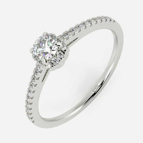 Mine Solitaire Platinum Ring Mount MBRG10112GP